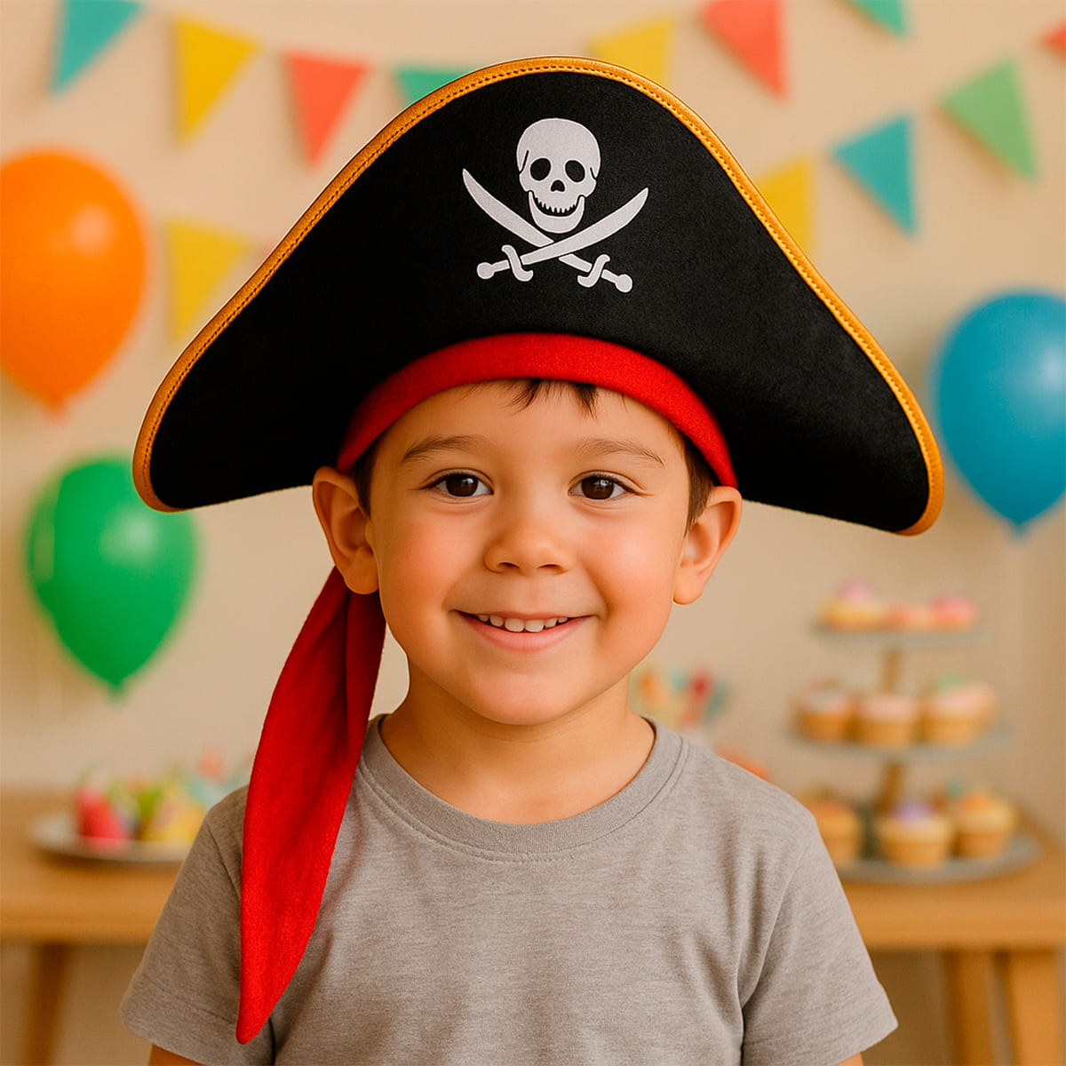 Miniatura 3 de Sombrero Pirata Disfraz KL1027-5354 - Tamaño: Niño